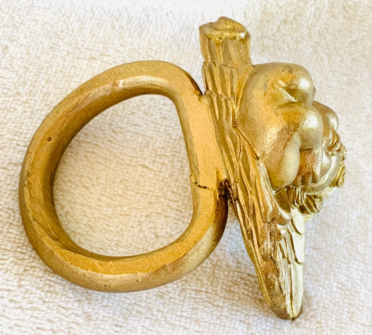 Rond de serviette, Ange doré – photo 5